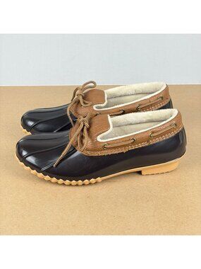Jambu JBU Woodbury Waterproof Duck Shoes Womens 7 Navy Blue Slip On Lined